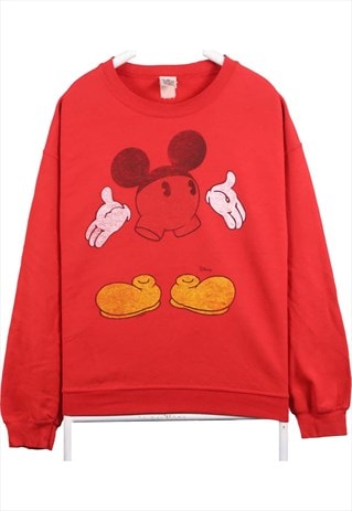 Vintage 90's JUNK FOOD Sweatshirt Mickey Mouse Crewneck