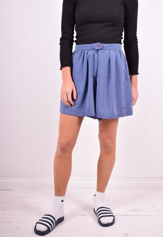 LOTTO WOMENS VINTAGE SHORTS W30 BLUE 90'S