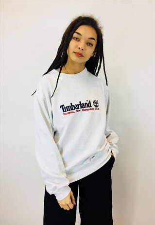 VINTAGE TIMBERLAND EMBROIDERED SWEATSHIRT