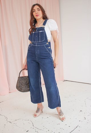 VINTAGE 70S LEE DUNGAREES IN DARK WASH