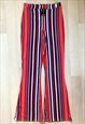 Stripe Print Flares