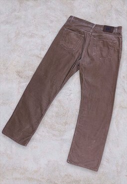 Vintage M&S St Michael Corduroy Trousers Cord Brown W34 L31
