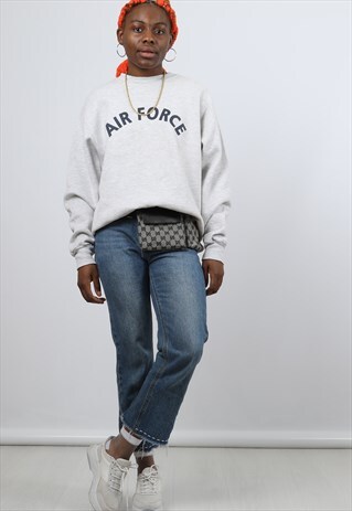VINTAGE MEDIUM GREY PRINTED ARMY SWEATSHIRT