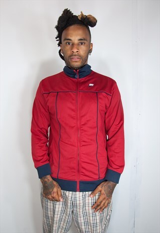 RED NIKE TRACKSUIT TOP