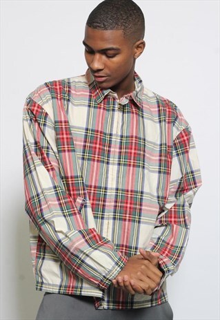 VINTAGE RALPH LAUREN LOGO HARRINGTON JACKET MULTI
