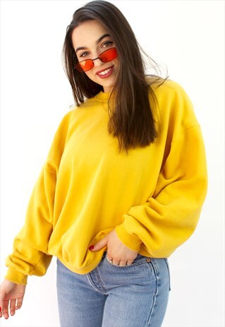90'S RETRO MUSTARD COLOURED SWEATSHIRT