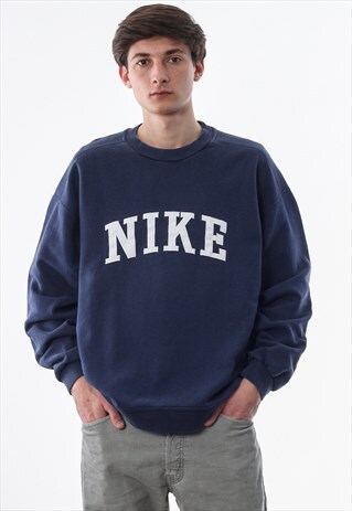 VINTAGE NIKE CREW NECK 90S NAVY BLUE