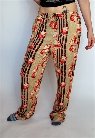 VINTAGE LOUD PRINT FESTIVAL TROUSERS