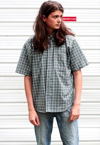 1990'S VINTAGE CHECK LACOSTE SHIRT