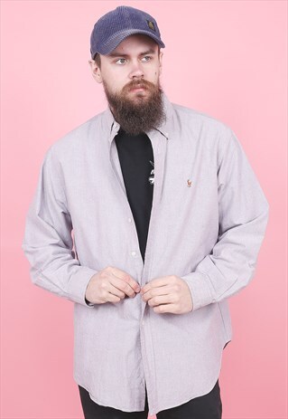 VINTAGE RALPH LAUREN PURPLE SHIRT /R12002