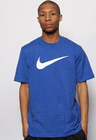 VINTAGE NIKE T-SHIRT LOGO BLUE