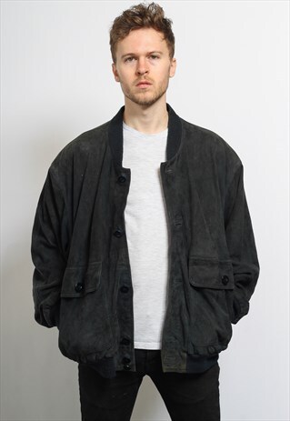 VINTAGE SUEDE BOMBER JACKET