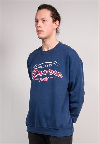 90'S VINTAGE MLB ATLANTA BRAVES BASEBALL SWEATSHIRT JUMPER