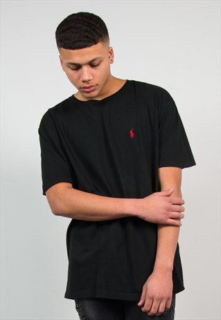 RALPH LAUREN BLACK T-SHIRT
