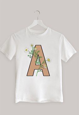 House of Alice Personalised Tshirt White Beige