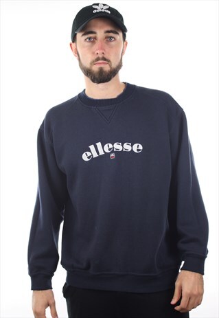 VINTAGE ELLESSE SPELL OUT SWEATSHIRT JUMPER