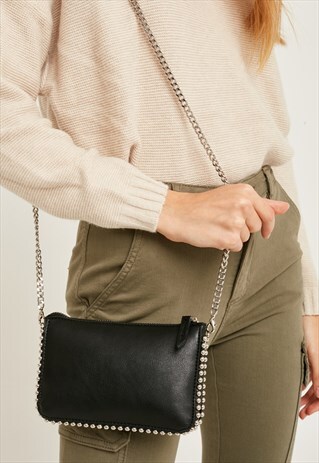 MINI BAG - BLACK FAUX LEATHER