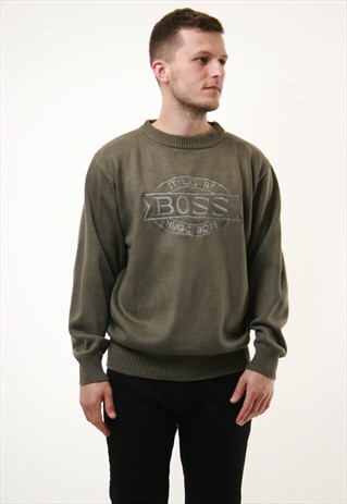 90S VINTAGE OLDSCHOOL HUGO BOSS SPORTS SWEATER JUMPER 14545