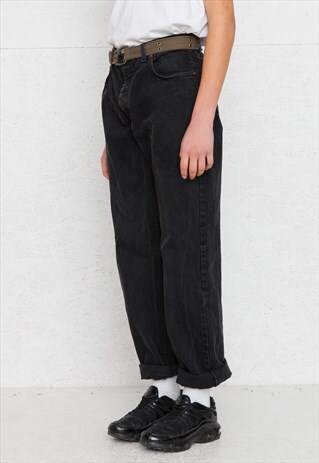 VINTAGE RETRO BLACK LEE DENIM JEANS