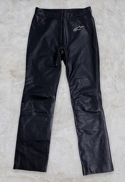 Alpinestars Motorcycle Cow Leather Chaps Trousers Motorbike