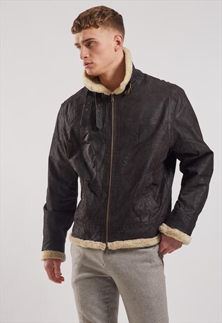 VINTAGE SHEARLING AVIATOR JACKET