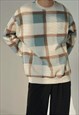 MEN'S VINTAGE PLAID WOOL SWEATER A VOL.3