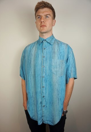 PURE SILK PATTERNED SHIRT