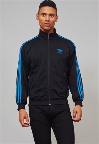 VINTAGE BLACK 1990'S ADIDAS SPORTS JACKET