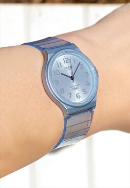 Casio MQ-24 Clear Blue Analogue Watch (Japan import)