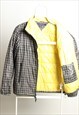 VINTAGE TOMMY HILFIGER PUFFER MOVE TECH JACKET CHECKED M