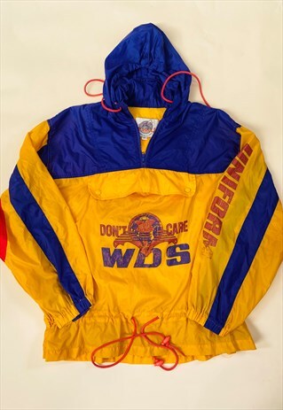 VINTAGE 80S USA SIZE MEDIUM WINDBREAKER IN MULTI