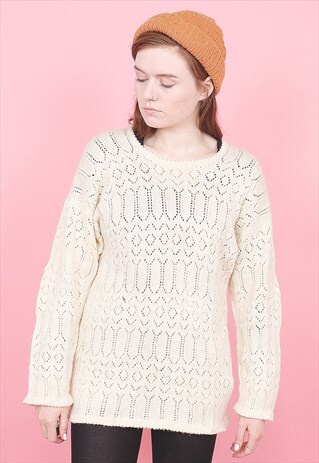 VINTAGE HAND KNITTED JUMPER /R1243