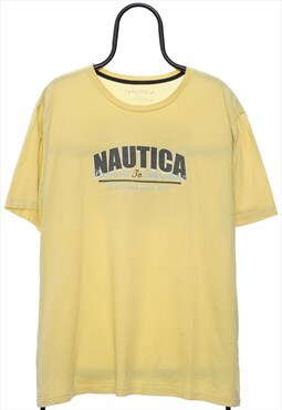 Vintage Nautica Graphic Yellow TShirt Womens