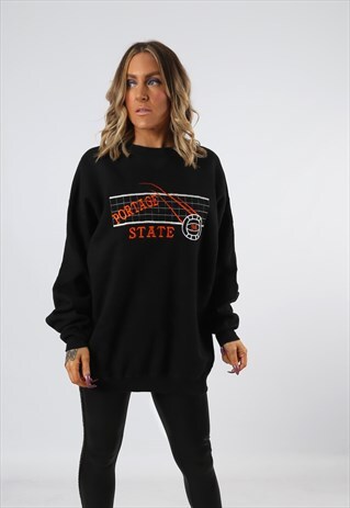 SWEATSHIRT JUMPER OVERSIZED VOLLEYBALL LOGO UK 18 (F24U)