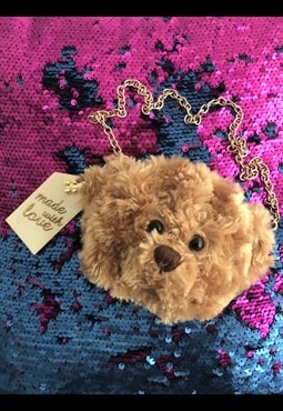 Designer teddy bear bag 