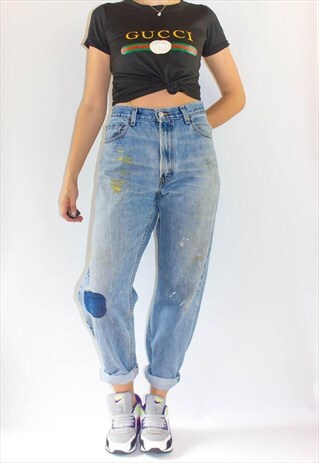 AMAZING 80'S STONEWASH GRUNGE PAINTERS LEVI JEANS