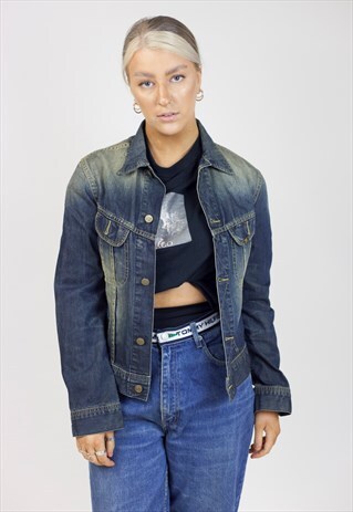 VINTAGE 90'S LEE LIGHTLY BLEACHED DENIM JACKET