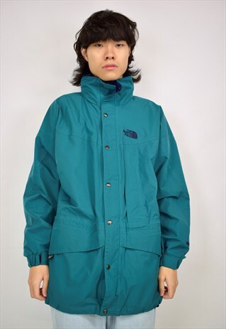 VINTAGE 90S THE NORTH FACE TEAL/NAVY JACKET