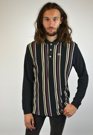 VINTAGE 90'S STRIPED LACOSTE POLO SHIRT