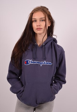 navy blue champion hoodie