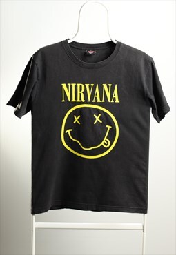 GTS Nirvana Vintage Crewneck Print T-shirt Black