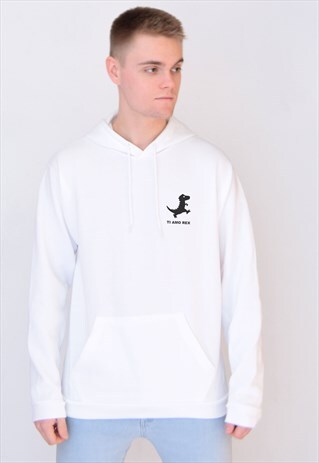 WHITE TI AMO REX HOODIE