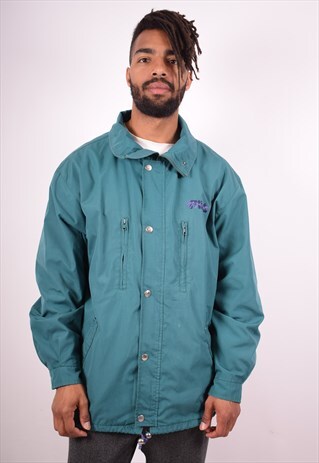 FILA MENS VINTAGE JACKET XL BLUE 90S