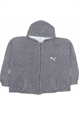 Puma 90's Zip Up Fleece Large Grey