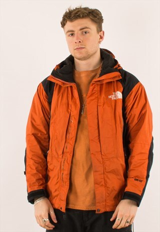 VINTAGE ORANGE NORTH FACE GORETEX MOUNTAIN JACKET COAT M