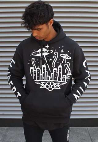 BLACK SPACE HOODIE