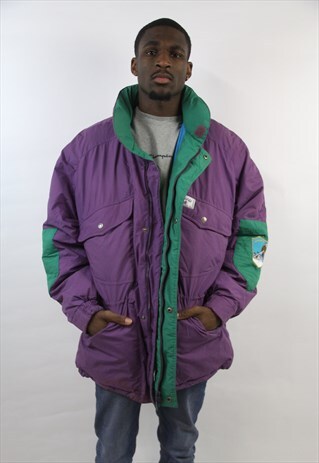 VINTAGE 90'S PURPLE PADDED JACKET