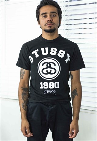 VINTAGE STUSSY T-SHIRT LOGO 90S S 6