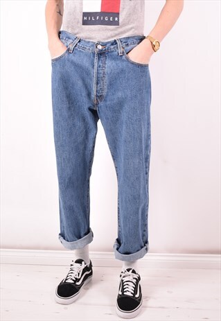 LEVI'S 501 MENS VINTAGE JEANS W36 L30 BLUE 90S