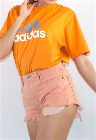 VINTAGE 80'S HIGH WAIST CHEEKY BUM PEACH SHORTS